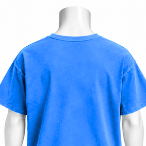 Royal Blue Weathered <b>Pocket</b> Tee Vintage Cotton Short Sleeve T <b>Shirt</b> Oversized Fit Front Chest <b>Pocket</b> Casual Streetwear Summer - Product Image 4