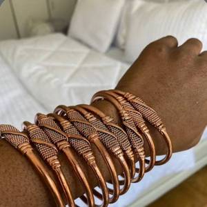 Rustic Copper <b>Bracelet</b> Bangle Handmade Artisan Craft Jewelry Bulk Export Supplier - Product Image 1