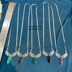 Pendentif en pierre de mode en gros de l'inde pendentif en pierre pendentifs de mode breloques en pierre breloques de mode pendentifs chakra indien - Product Image 2