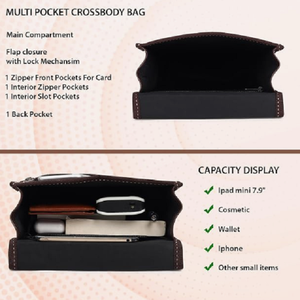 Bolso Bandolera Unisex de Piel Sintética Premium, Ajustable, para Oficina, Universidad, Viajes y Uso Diario - Product Image 3