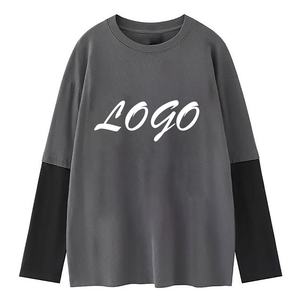 T-shirts surdimensionnés imprimés sur mesure pour hommes avec manches attachées et épaules tombantes en polyester/coton - Product Image 4
