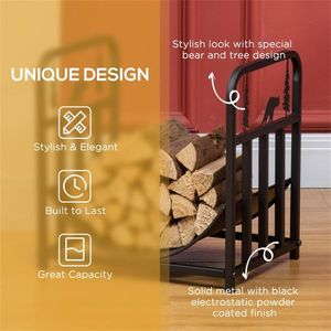 Accessorio per Caminetto: Porta Legna per un'Organizzazione Pratica - Product Image 4