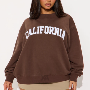 Sudadera Oversize Premium Personalizada para Mujer de Algodón 100% con Cuello Mock y Hombros Caídos, Suave y Casual, Venta al por Mayor desde California - Product Image 1