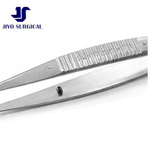 Pinzas de Sutura Castroviejo Jiyo Surgical Co. MP-4561, 4 3/8" (110mm), Ejes Rectos, Mango Plano Ancho con Dientes Dentados de 0.12mm - Product Image 6