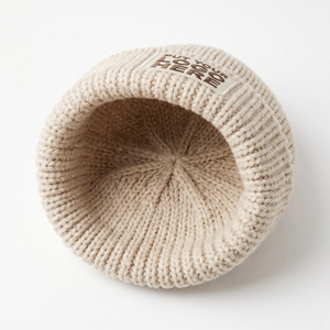 Gorro de Invierno Unisex de Lana Merino, Tejido Acanalado, Ajustable, con Puño Reforzado, Diseño Sólido, para Esquí y Uso Diario Informal - Product Image 6