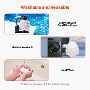 Sfere Filtranti Riutilizzabili in Fibra di Poliestere da 3,5 Libbre, Sfere Filtranti a Sabbia per Sostituzione Filtro Piscina - Product Image 2