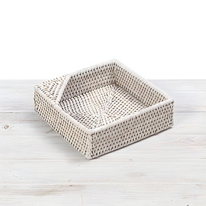Natural rattan paper napkin holder baskets office table accessories for organizer & decoration - Product Image 3