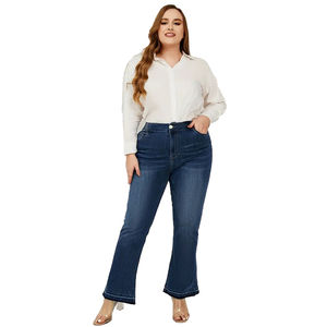 Pantalones Vaqueros de Diseño Único, Estilo Retro Americano, Holgados, de Pierna Recta, para Mujer - Product Image 2
