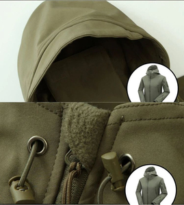 Chaqueta Táctica de Invierno para Hombre, de Alta Calidad, con 6 Bolsillos con Cremallera, Opciones OEM, Chaqueta Táctica de Forro Polar Suave - Product Image 6