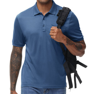 โปโล ปูร์ ฮอม ดราย ฟิต |   เสื้อโปโลชายแบบสั่งทำ สีดำขาว คอเสื้อตัดกัน สำหรับกอล์ฟ - Product Image 5