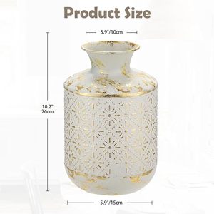 แจกันดอกไม้อลูมิเนียมแบรนด์ส่วนตัวสุดหรู ของตกแต่งบ้านมีสไตล์ น้ำหนักเบา ทนทาน สวยงาม โดดเด่น - Product Image 2