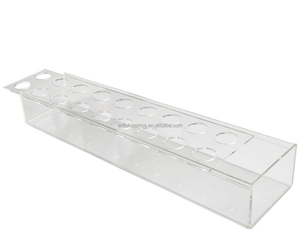 Nuevo jarrón moderno de acrílico Rectangular transparente elegante, jarrones florales de rosas, caja de exhibición de flores para centros de mesa para decoración del hogar, bodas - Product Image 4