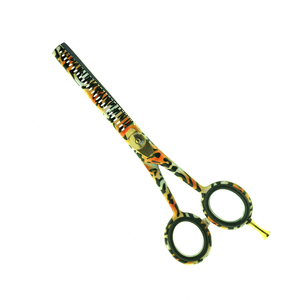 Professional <b>Left</b>-<b>Handed</b> Barber <b>Scissors</b> Alloy Blade Stainless Steel Long Handle Thinning <b>Scissors</b> for Salon Hair - Product Image 1