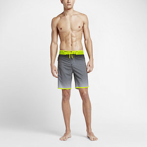 Short de bain athlétique pour homme, taille mi-haute, vert fluorescent, séchage rapide, pour le surf, la natation et les sports nautiques - Product Image 6