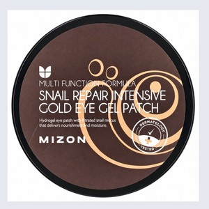 Mascarilla coreana para ojos K-Beauty Mizon Snail Repair Intensive Gold EyegelPatch Hecho en Corea, cuidado de la piel, parches para debajo de los ojos - Product Image 2