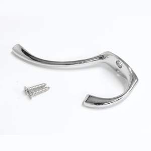 Polished Chrome Wall Mounted Coat <b>Hook</b> Heavy Duty Zinc Alloy Double Robe Hanger Modern Dual Hat and <b>Towel</b> <b>Hook</b> for Home & Hotels - Product Image 2