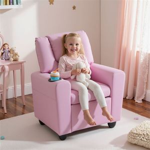 Poltrona Reclinabile per Bambini in Pelle PU con Poggiapiedi Anteriore - Product Image 3