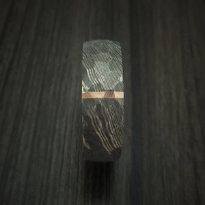 Bague de luxe pour homme en acier Damas, faite à la main, texture multicouche, ajustement confortable, bijoux, vente en gros, usine - Product Image 2