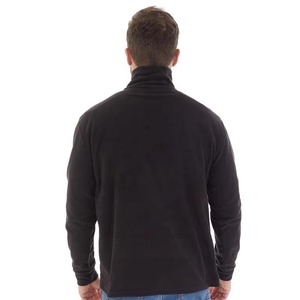 Sweat-shirts tendance pour hommes, doublés polaire premium, design personnalisé, <span class=keywords><strong>streetwear</strong></span> OEM, vente en gros, <span class=keywords><strong>pull</strong></span> à quart de zip en polaire noir pour hommes - Product Image 2