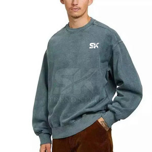 Sudadera con Efecto Ácido para Hombre, Venta Directa de Fábrica 2026, Sudadera con Logotipo Personalizado, Sudadera con Efecto Ácido Sólido para Hombre - Product Image 4