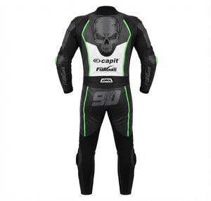 Combinaison de moto Rawasaki Pro 1 pièce pour homme en cuir de vache véritable/cuir de kangourou, style MotoCP, armure niveau 2 - Product Image 2