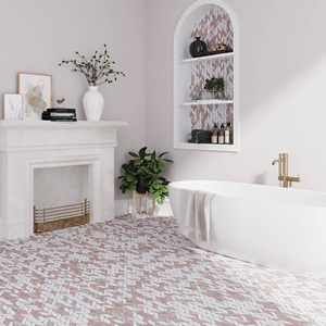 Dalles de marbre rose naturel - Design moderne imperméable pour les murs, les sols, les escaliers et la décoration intérieure des villas - Product Image 2