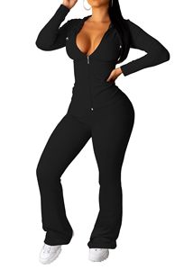 Ensemble de sport pour femmes en deux pièces respirant 100% polyester, veste zippée à manches longues, tenue de sport - Product Image 5
