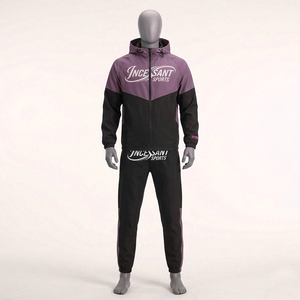 Conjunto Deportivo de Dos Piezas Personalizado para Hombre, Chaqueta Cortavientos INCESSANT SPORTS, Traje de Entrenamiento Ligero con Capucha para Gimnasio, Servicio OEM - Product Image 1