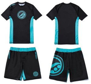 Shoyoroll Coral Competitor Training Rash Guard SS & Short BJJ No Gi MMA Kimono Sublimation Print Quick Dry Unisex Wear - Product Image 1
