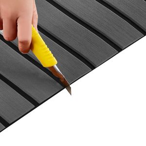 94.5\" X 23.6\" Non-Slip EVA Foam Boat Decking Self-Adhesive Marine Carpet with Grooved Edge 15.5 Sq.ft <b>Yacht</b> Boats Flooring - Product Image 6