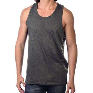 Débardeurs de sport sans manches pour hommes 100% coton pour la vente en gros - Product Image 1