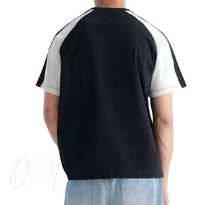 T-shirt Raglan Homme Personnalisable avec Logo, Coton Lourd 100%, Streetwear Uni, Coupe Ample, Style Baseball, Ajustement Classique, Décontracté - Product Image 2