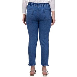 Pantalones de Mezclilla Tipo Lápiz para Mujer, Casuales, Suaves, Sólidos, de Cintura Media, Holgados, Transpirables, de Secado Rápido, para Deportes al Aire Libre, Lavables, con Color y Logotipo Personalizables - Product Image 6