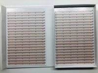 Cils XXL Box colour 2D 3d 4D 5D 6D7D 8D Extensions de cils préfabriqués 40 lignes Ventilateurs étroits Volume avec base pointue Fibre PBT souple