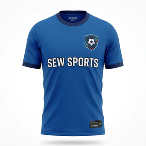 Maillot de football respirant grande taille à manches courtes pour adultes hommes 2026, séchage rapide, personnalisable, nom d'équipe OEM - Product Image 3