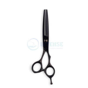 Tijeras de Adelgazamiento Ultraligeras de Color Negro Mate con Cuchillas de Precisión para Corte de Cabello Profesional, Agarre Duradero y Cómodo para Estilistas - Product Image 4