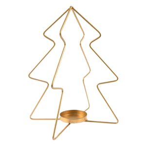 Handmade Metal <b>Tabletop</b> Christmas <b>Tree</b> Shaped Brass Candle Holder Metal Ornament Sculpture interior festive holiday mood - Product Image 1
