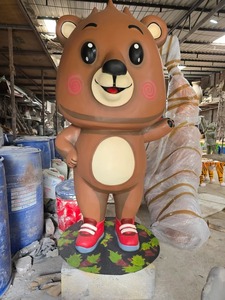 Estatua de Oso de Peluche de FRP de Diseño Único, Arte Duradero de Fibra de Vidrio para Decoración de Jardín, Hogar, Hotel, Resort y Parque Temático en Venta - Product Image 6