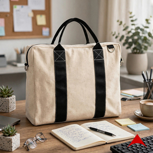 Bolsa de Mensajero de Lona Amana Textiles, Bolsa de Hombro Grande, Duradera, de Lujo y Alta Calidad, con Cierre de Cremallera, para Todas las Temporadas, para Viajes, para Hombre - Product Image 2