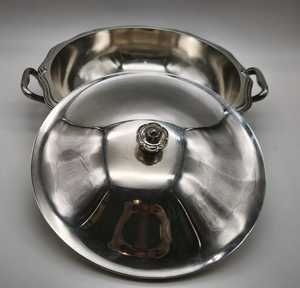 Elegant <b>Buffet</b> Soup Tureen Stainless Steel Bowl with Lid for Dining <b>Table</b> - Product Image 5