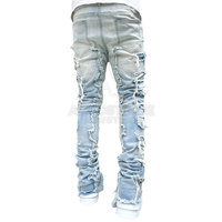 Pantalon empilé léger pour homme, best-seller, décontracté, en toile de qualité supérieure, design personnalisé, braguette boutonnée, taille mi-haute