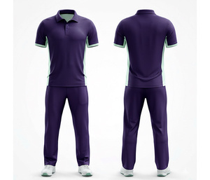 <b>Cricket</b> Sportswear Wholesale Supplier with Full Sublimation Printing |Men Women Youth <b>Cricket</b> Wears Polo Shirt and Trouser - Product Image 4