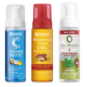 Mousse coiffante parfumée personnalisée à tenue forte pour boucles, longue durée, marque privée, mousse coiffante pour perruques bouclées, tresses, unisexe - Product Image 1
