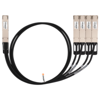 800G OSFP Finned Top zu 4x 200G OSFP Finned Top Passives Direct Attach Kupfer-Breakout-Kabel