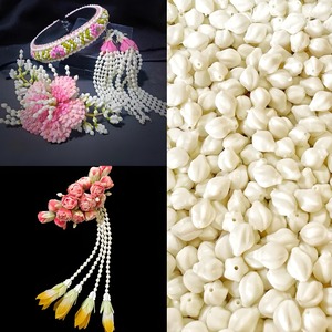 Capullos de jazmín artificiales plisados de plástico para guirnaldas tailandesas, suministro para manualidades florales - Product Image 3