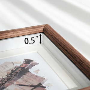 <b>Square</b> Wood Picture <b>Frame</b> with Mat Photo <b>frame</b> for Wall and Desktop Display by blossom craft india - Product Image 5