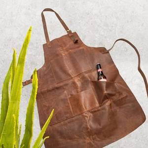 Tablier de cordonnier en cuir véritable pour la fabrication de chaussures, outils de maroquinerie, équipement de protection professionnel pour atelier LPN-0275 - Product Image 2