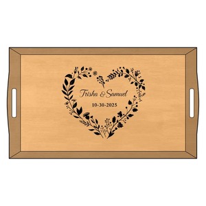 Plateau de service en bois naturel pour servir les aliments, la décoration de la maison et l'utilisation en cuisine, disponible à un prix raisonnable - Product Image 5