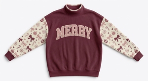 <b>Long</b> <b>Sleeve</b> Casual Pullover Winter Graphic Sweatshirt <b>Top</b> Comfortable Daily Wear Clothing Bulk Wholesale Apparel - Product Image 6