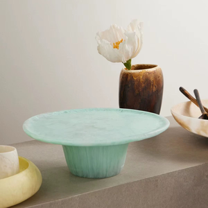Support à gâteau décoratif de qualité supérieure avec incrustation de os, plateau à gâteau en résine motif soleil, directement du fabricant - Product Image 1
